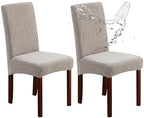 Genina Waterproof Dining Chair Covers Set of 2 Parsons Chair Slipcovers by Genina