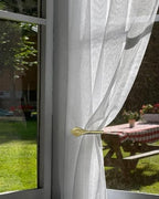 Gold Curtain Holdbacks 2 Pack, Calla Lily Metal Tiebacks Wall Mounted - Image 3