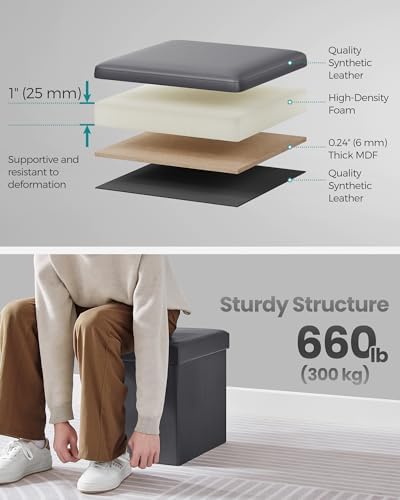 SONGMICS 15 Inches Ottoman - Image 4