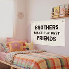 Brothers Make The Best Friends Banner, Boys Room Decor, Toddler Boy Linen - Image 6