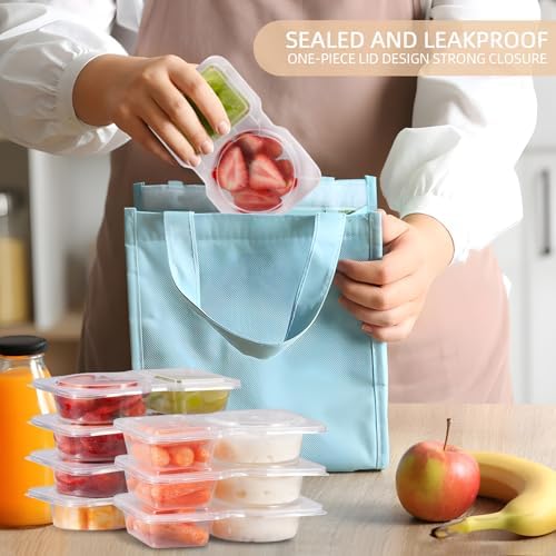 Reusable Snack Containers with Lids 20Pcs, Travel Snack Pack Boxes Camping - Image 6