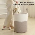 Laundry Basket Hamper Tall Rope Storage Woven - Image 2