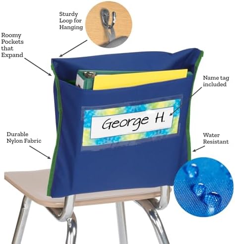 Really Good Stuff Store More Deep-Pocket Chair Pockets - Image 5