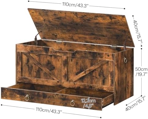 HOOBRO Storage Chest, 43.3" Toy Chest - Image 3
