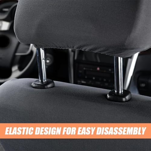 2 PCS Car Seat Headrest Cover, Reusable Flexible Headrest Protector, Universal - Image 3