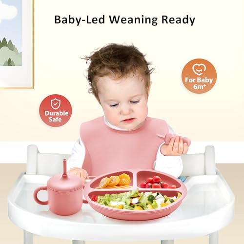 Bufims 9-Piece Silicone Baby Feeding Set - Image 2