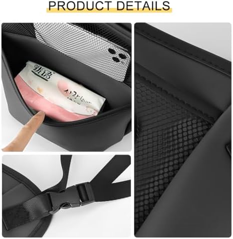 Tumecos Car Handbag Holder Between Seats, Car Storage Bag Pocket Handbag Purse - Image 4