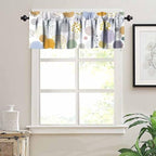Colorful Circles Kids Valance Curtain, Modern Polka Dot Firework Boho Abstract - Image 2