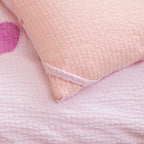 Caressma Pink Toddler Bedding Set Girls Seersucker Kids Comforter Set - Image 6
