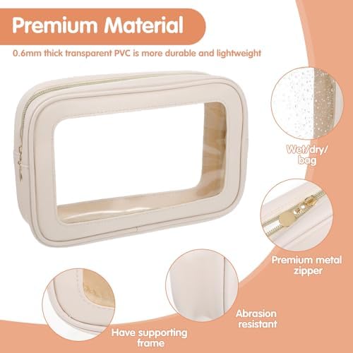5PCS Diaper Bag Organizer Pouch Set Waterproof Travel Makeup Bag - Image 3
