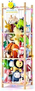 Stuffed Animal Storage Zoo Organizer Natural Pine Plushies Storage by Hsenowi