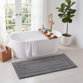 GRANNY SAYS Dark Grey Bathroom Runner Rug 59" x 24", Soft Bath Mat by GRANNYSAYS