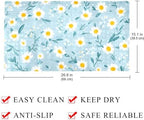 Bathtub Mat Non Slip 26.8x15.1In, Mini Daisies Bath Mat - Image 4