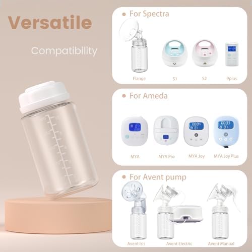 4 Pack 10oz Wide-mouth Breastmilk Storage Bottle - Image 2