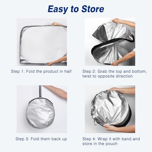 Car Windshield Sun Shade UV Reflector Foldable Front Window SUV - Image 6