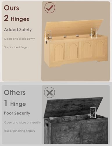 DINZI LVJ Storage Chest, Wooden Toy Box - Image 5