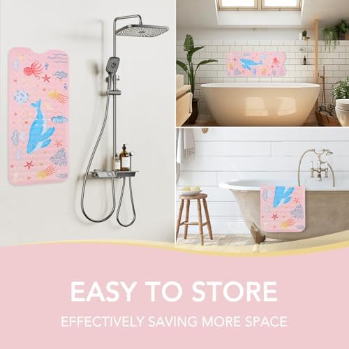 PRATIQUE Kids Bath Mat for Tub Non Slip，40 X 16 Inch Extra Long Kids Bathtub - Image 5