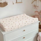 Konssy 100% Cotton Muslin Changing Pad Cover 2 Pack - Image 5