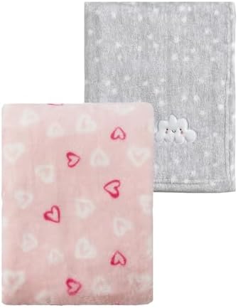CREVENT 2Pcs 30''X40'' Cute Cozy Fluffy Warm Baby Blankets by CREVENT