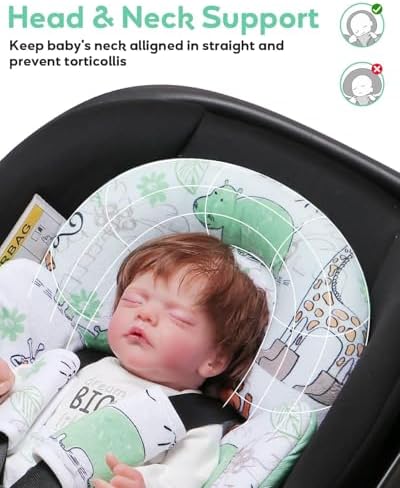 BOMOLOUR Infant Car Seat Insert - Image 3
