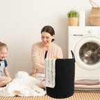 Woven Cotton Rope Laundry Basket - Image 4