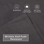 FLXXIE 4-Piece Microfiber Toddler Bedding Set, Dark Grey - Image 2