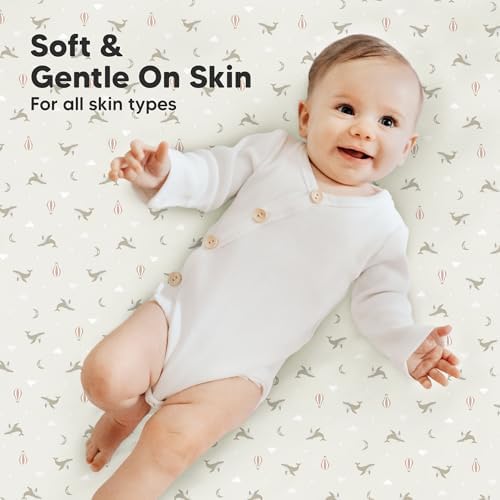 2pk Mini Crib Sheets Fitted 38x26 Pack N Play Mattress Sheet - Image 4