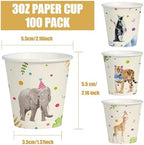 WRAPAHOLIC 3oz Animal Bathroom Cups - Image 2