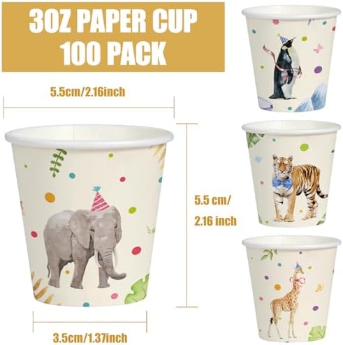 WRAPAHOLIC 3oz Animal Bathroom Cups - Image 2