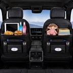 2 Pack Leather Look Car Backseat Organizer by ZNTEZED