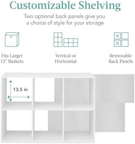 Best Choice Products 6-Cube Storage Organizer, 13.5in Shelf Opening, Display - Image 3