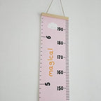 Kids Growth Chart, Wood Frame Fabric Canvas Height Measurement Ruler from Baby - Image 6