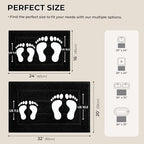 GRANNY SAYS Black Bathroom Rugs Set 2 Piece, Soft Microfiber Bath Mats - Image 2
