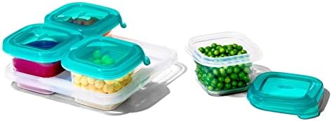 OXO Tot Silicone Baby Food Storage Container, Set of Four, 4oz Containers - Image 4