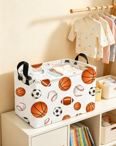Essme Rectangular Kids Baskets, Ball Storage Box, Cute Basket - Image 6