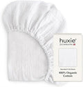 Crib Sheets, 100% Organic Cotton Muslin, Fitted 28"x52" Standard by huxie