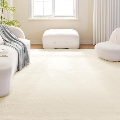 Amazon Basics Fluffy Washable Area Rug, Shaggy Carpet - Image 2