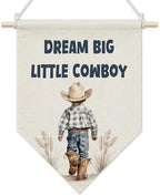 KYTWSFWS Western Cowboy Nursery Wall Art Pennant Flag, Boy Nursery Wall Decor by Unknown