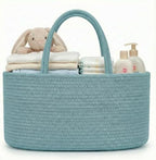 luxury little Diaper Caddy Organizer, Large Cotton Rope Nursery Baby Basket by LuxuryLittle