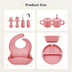 Bufims 9-Piece Silicone Baby Feeding Set - Image 7