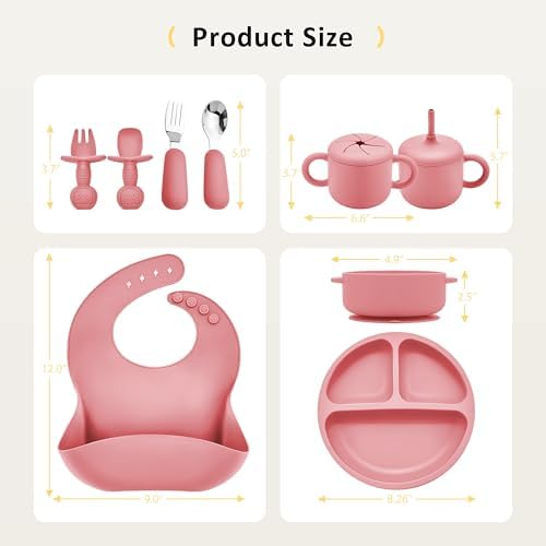 Bufims 9-Piece Silicone Baby Feeding Set - Image 7