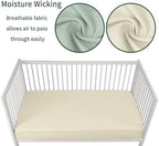 GUNTAIL Baby Crib Sheets for Boys Girls, 2 Pack Fitted Crib Sheet for Standard - Image 3