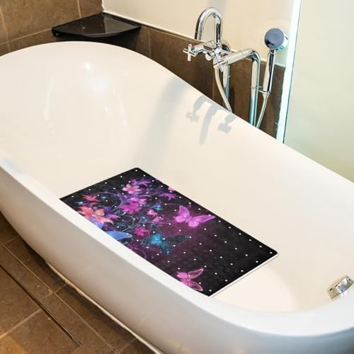 Bath Tub Shower Mat, Washable Bathtub Floor Mats, Suction Cups and Drain Holes - Image 5