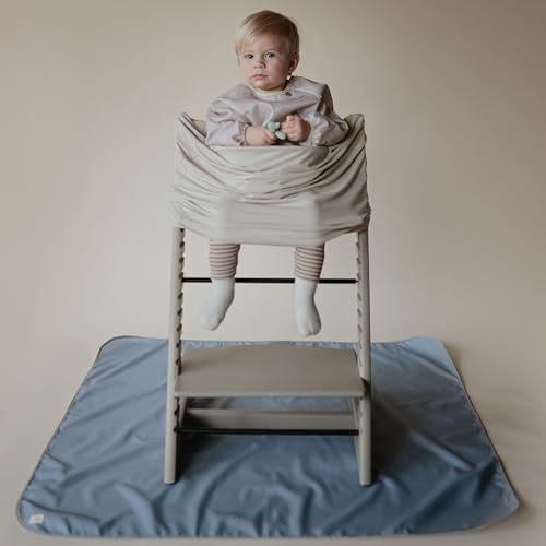 mushie Long Sleeve Baby Bib | Water Resistant Adjustable Fit - Image 5