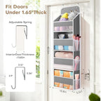 Over the Door Organizer, 4 Large Pocket Hanging Storage - Image 2