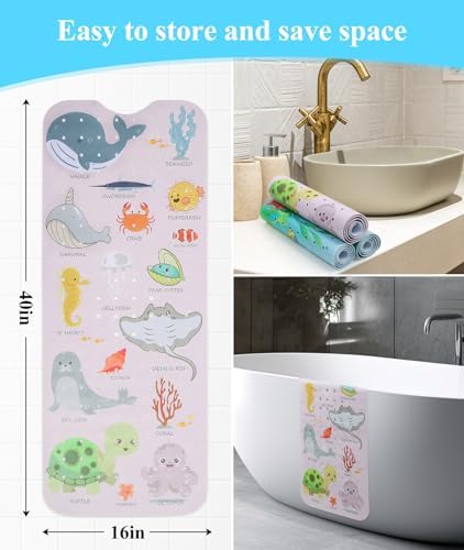Secopad Bathtub Mat Non Slip, Cute Tub Mat - Image 6