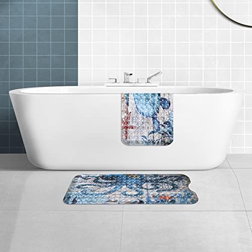 MOLFUJ Non Slip Bathtub Mat for Bathroom, 40 X 16 Inch Sea Turtle Bath Tub Mat - Image 7