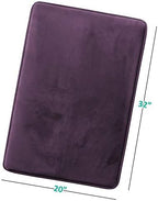 Clara Clark Bathroom Rugs, Velvet Memory Foam Bath Mat, Machine Washable Bath - Image 3