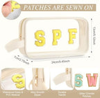 Kacctyen Spf Letter Clear Makeup Bags - Image 2
