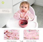 Waterproof Smock Baby Bibs for Eating - Image 2